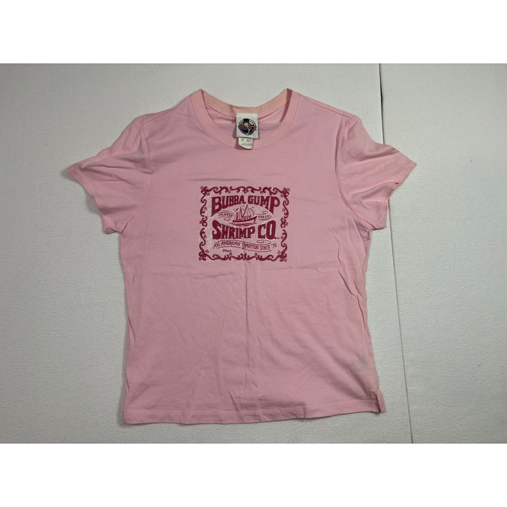 Bubba Gump Shrimp Co Maui Pink Graphic T-Shirt Womens XL Cotton Movie Tee